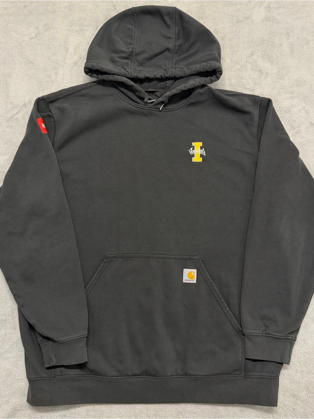 Carhartt Midweight Hoodie SweatshirtBlack Workwear University of Idaho Men’s XL